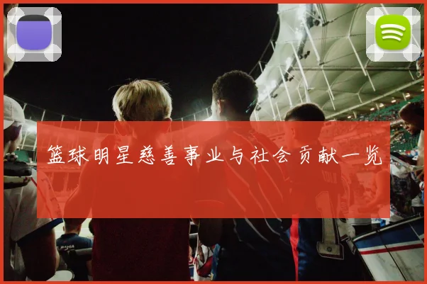 篮球明星慈善事业与社会贡献一览